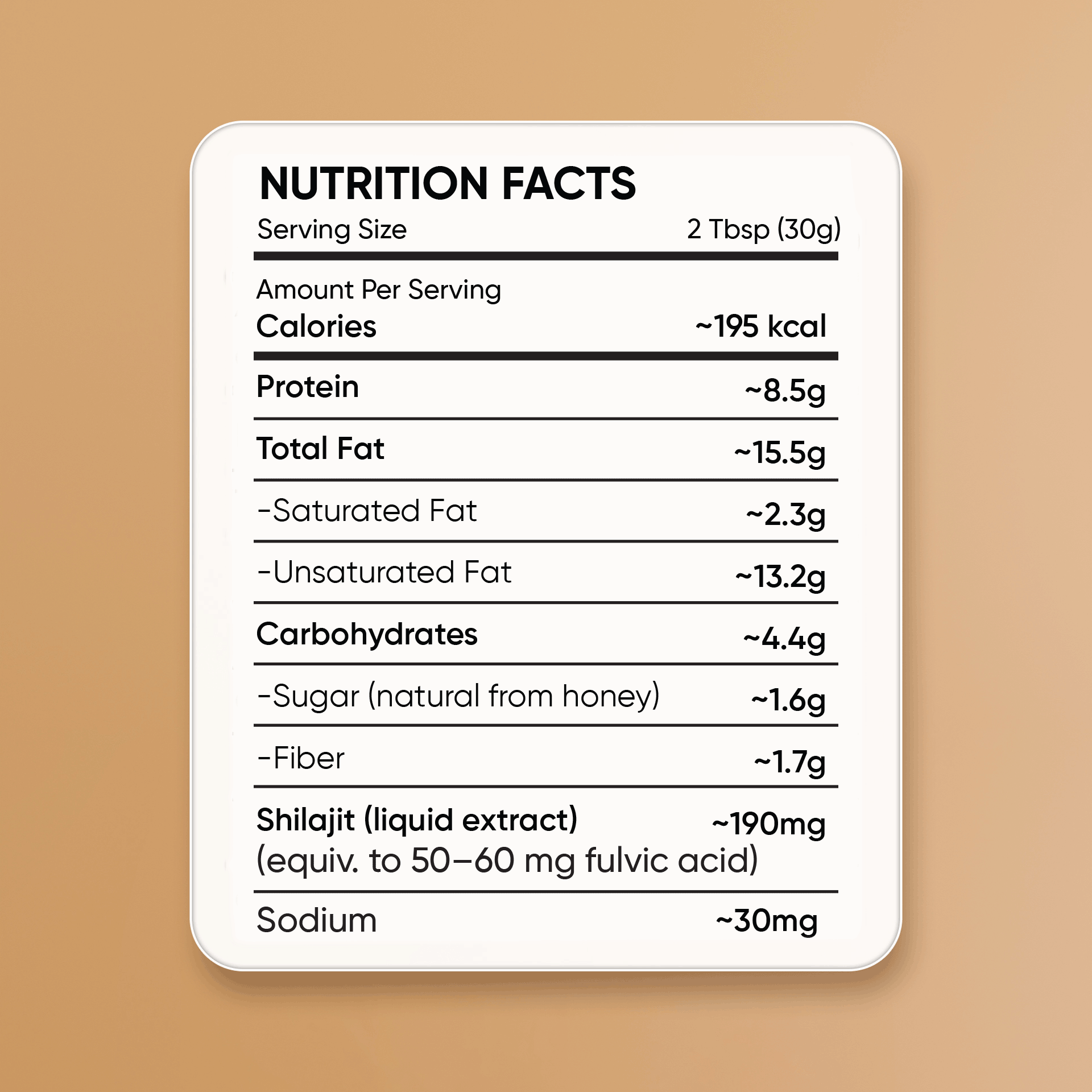 Shilajit Peanut Butter